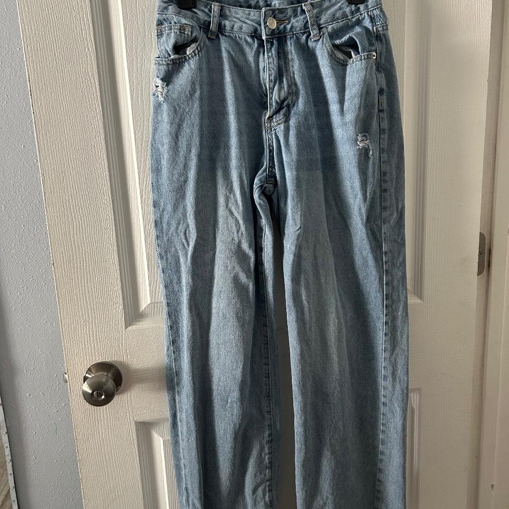 Wide leg jeans